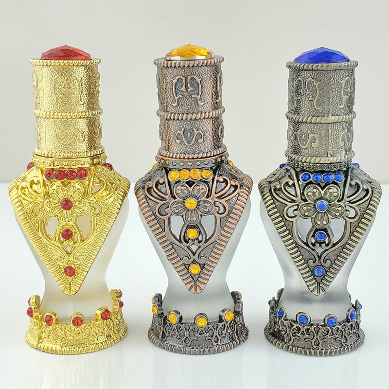 Vintage Collectible Bottles - 8ml Collection Waist Diamond Decorative Essence