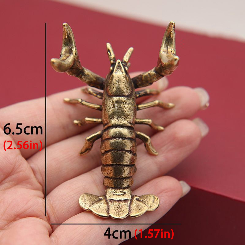 Vintage Collectible Pens - Funny Solid Brass Crayfish Ornament Vintage