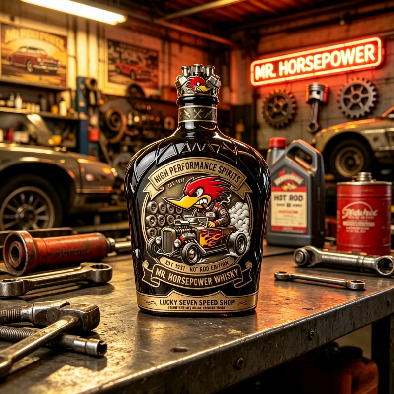 Vintage Mr. Horsepower Whiskey - Vintage Collectible Bottles recensie en prijs