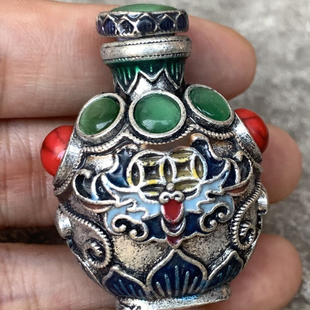 Vintage Cloisonne Bronze Snuff - Vintage Collectible Bottles recensie en prijs