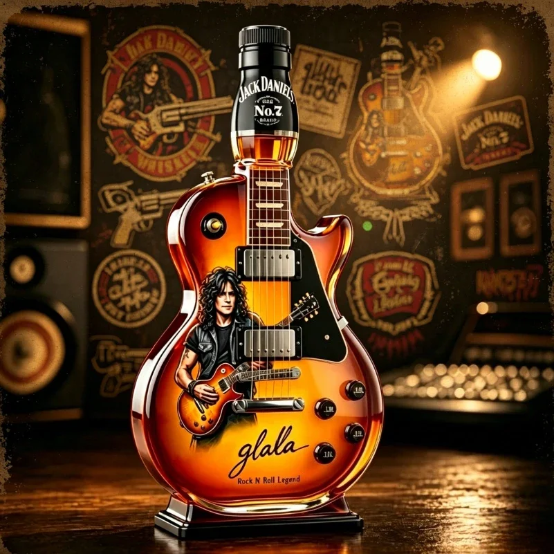 Retro Sunset Gradient Guitar S - Vintage Collectible Bottles recensie en prijs