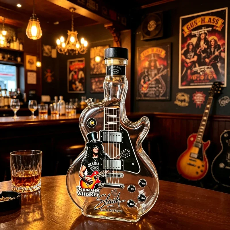 Retro Sunset Gradient Guitar S - Vintage Collectible Bottles recensie en prijs