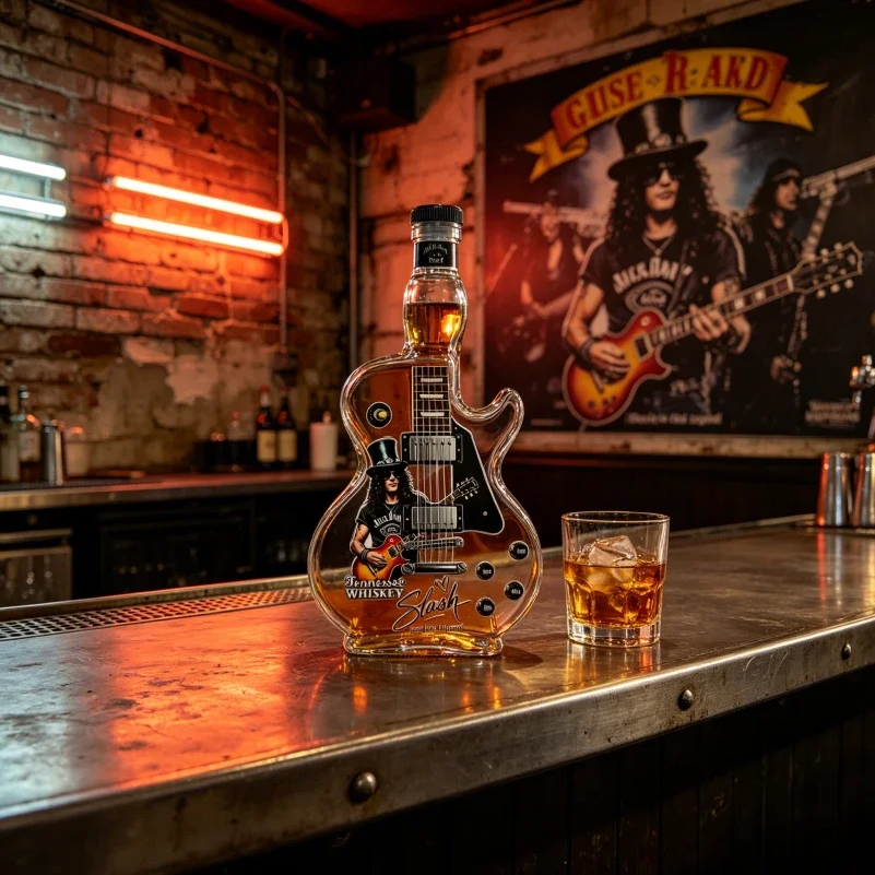 Retro Sunset Gradient Guitar S - Vintage Collectible Bottles recensie en prijs