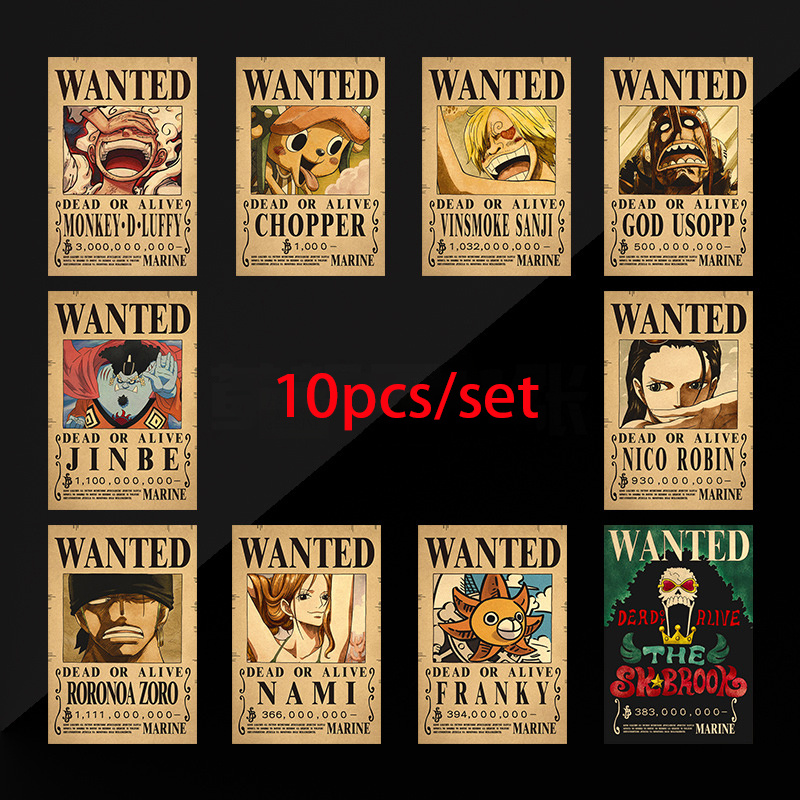 10pcs Anime One Piece Luffy 3  - Vintage Things Collection recensie en prijs