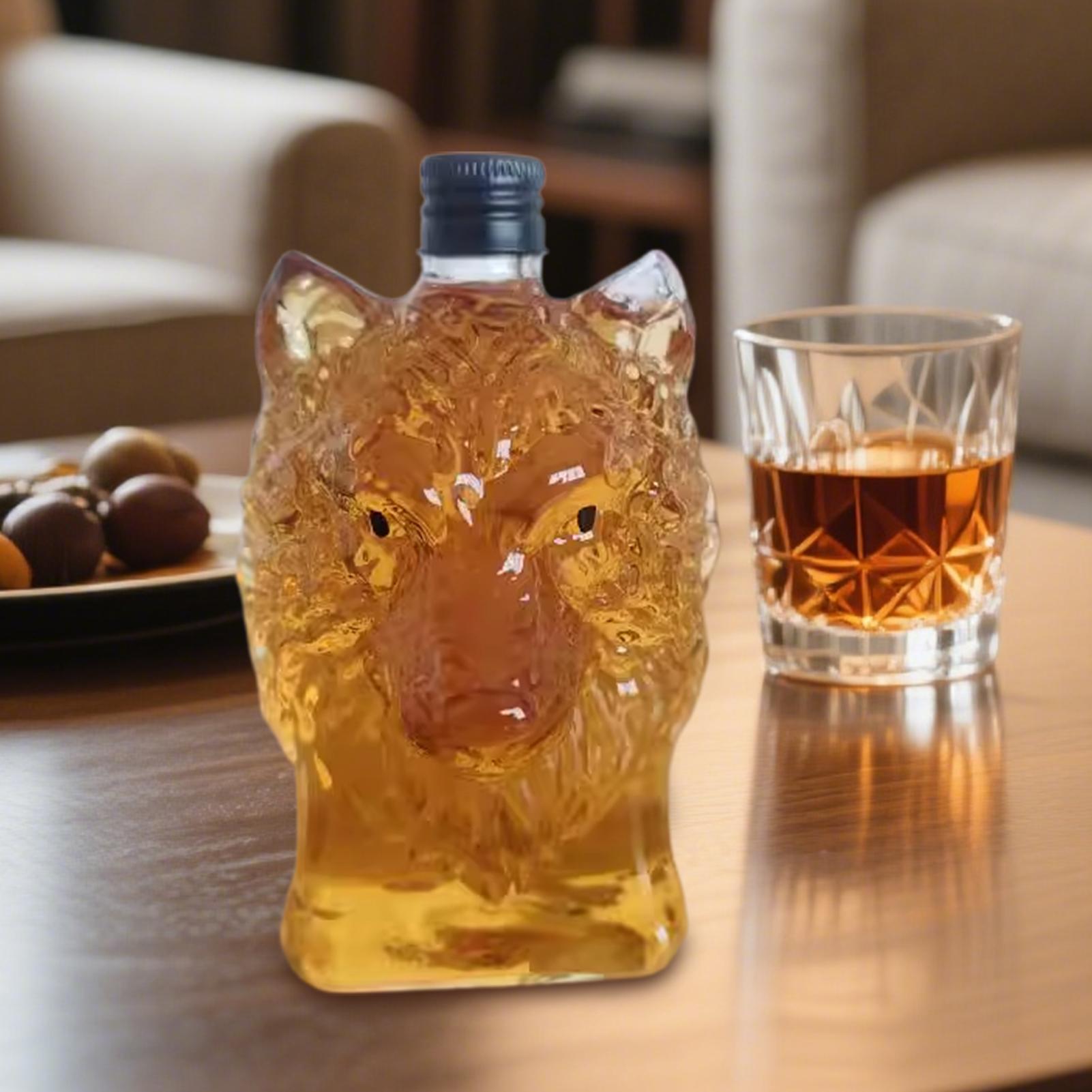 Whiskey Bottle Wolf Shape Wine - Vintage Collectible Bottles recensie en prijs
