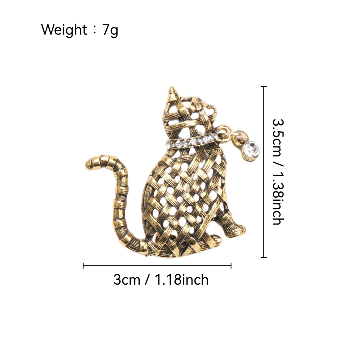 Ornate Woven Cat Brooch Collec - Collectible Vintage Brooches recensie en prijs
