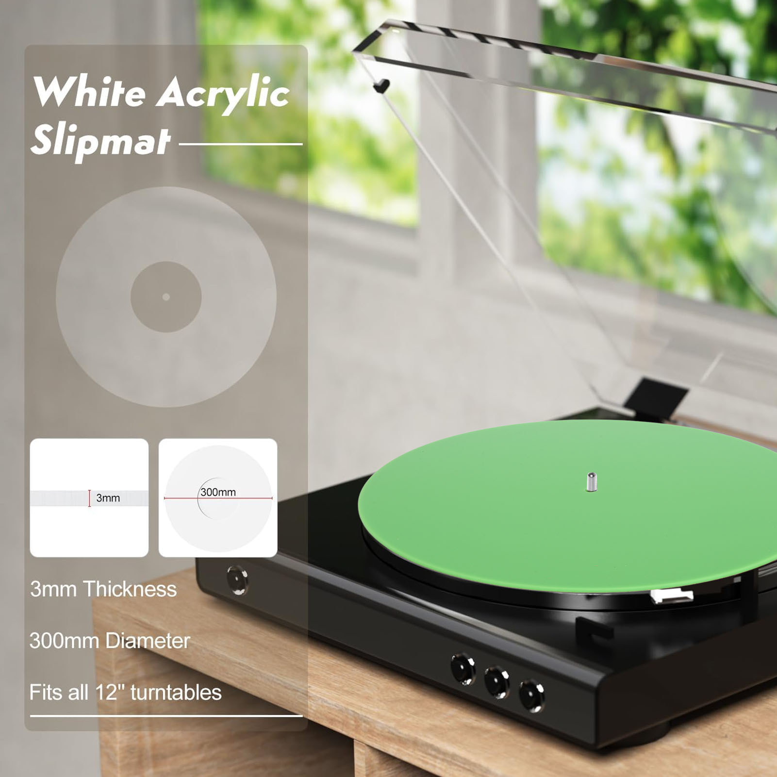 Record Platter Slipmat Acrylic - Vinyl Record Cleaner recensie en prijs