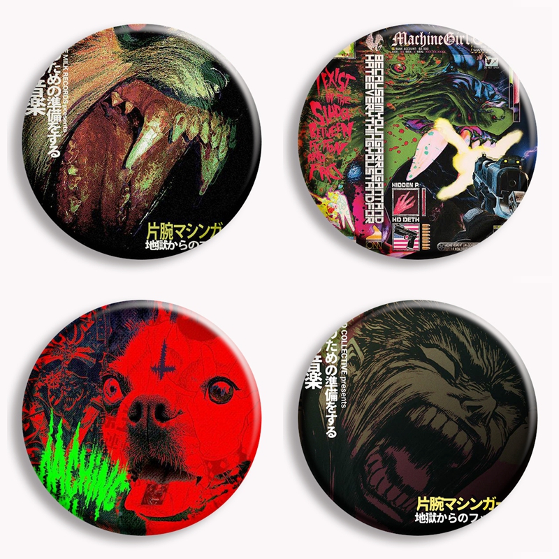 Machine Girl Wlfgrl Button Pin - Collectible Vintage Brooches recensie en prijs