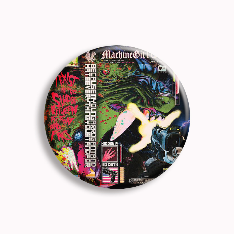 Machine Girl Wlfgrl Button Pin - Collectible Vintage Brooches recensie en prijs