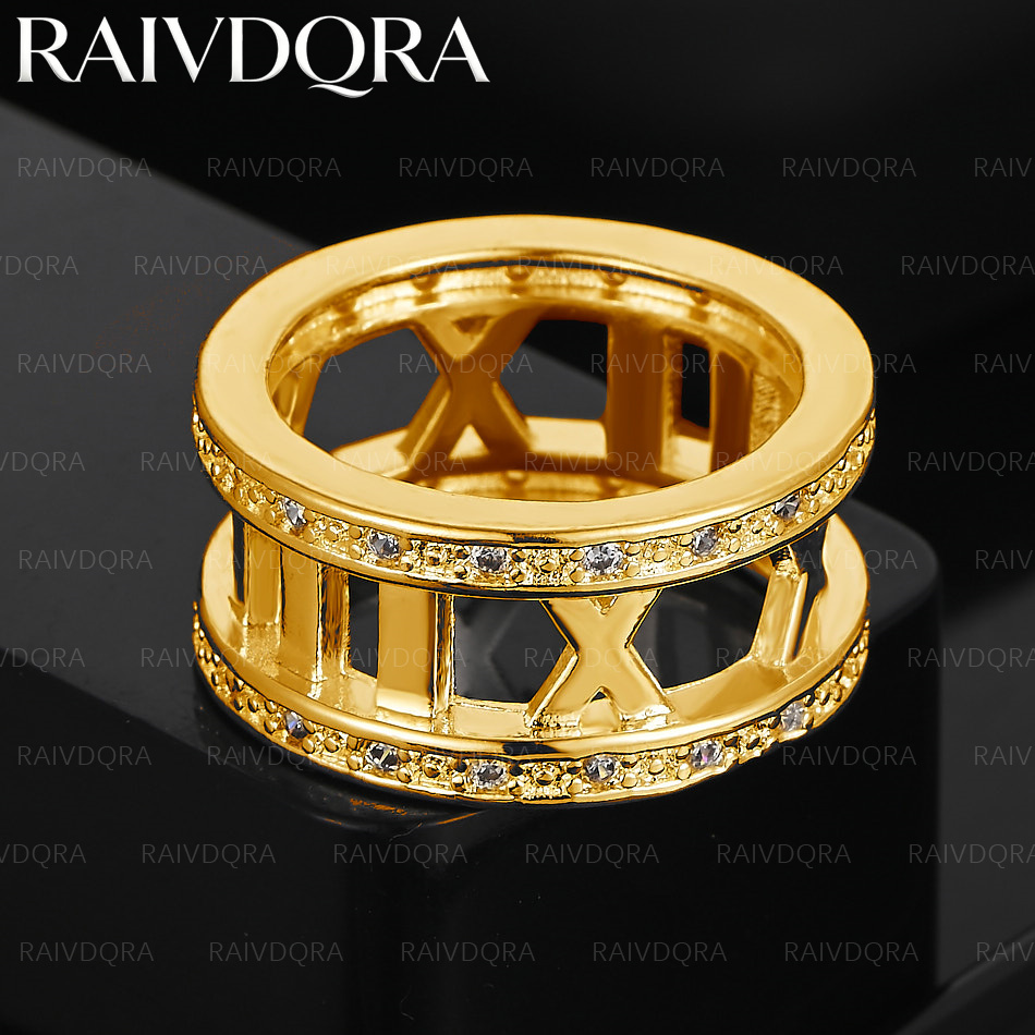 18K Gold Plated Zircon Roman N - Vintage Things Collection recensie en prijs