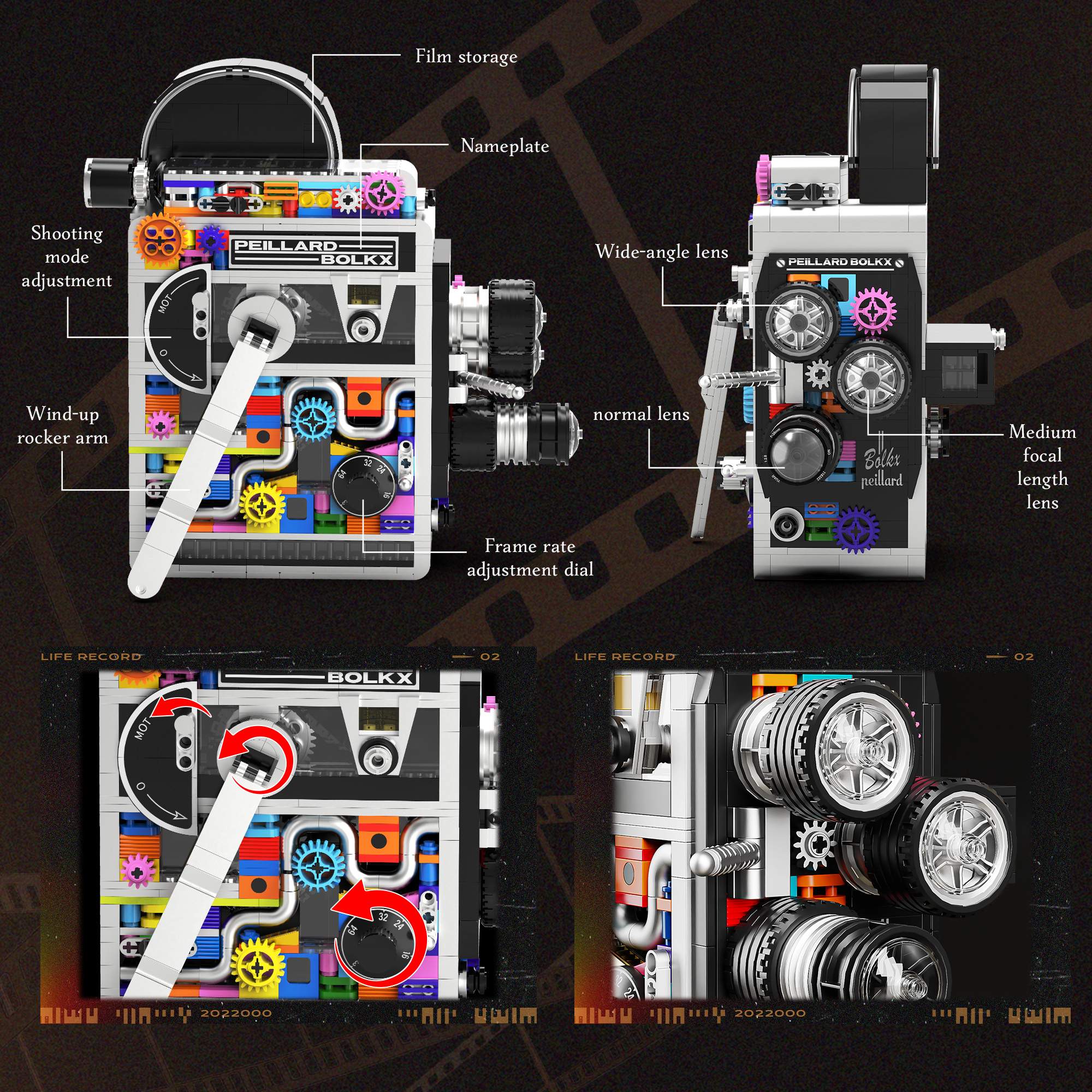 805PCS Vintage Camera Building - Collectible Vintage Cameras recensie en prijs
