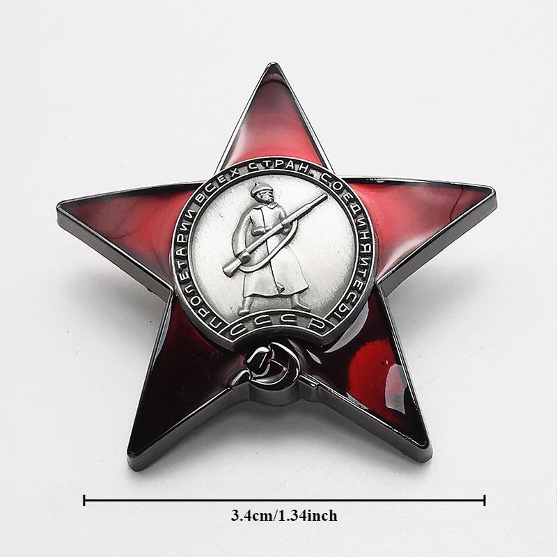 1Pc Red Star Badge Lapel Pins  - Collectible Vintage Brooches recensie en prijs